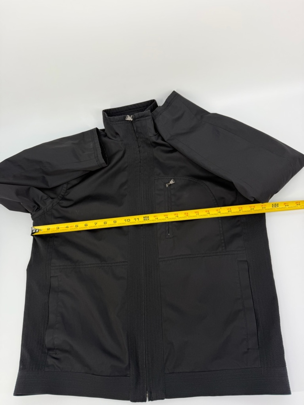 Calvin Klein Men’s Black Lightweight Zip Jacket Stand Collar Casual Coat Size L - Picture 12 of 15